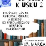 Od uška k ušku 2, 13.3.2024, pozvánka